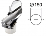 P&ouml;&ouml;rlev suitsul&otilde;&otilde;ri deflektor D-150 mm, roostevaba teras