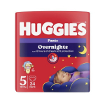 Huggies Overnight &uuml;lest&otilde;mmatavad &ouml;&ouml;m&auml;hkmed suurus 5 (12-17kg), 24tk