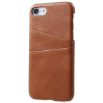 Nahk kaaned koos kaardihoidjaga - pruun (iPhone 7 / 8 / SE 2020 / SE 2022)