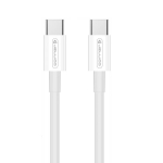 Jellico B1 Vastupidav-Pehme Universaalne USB-C kuni USB-C Andme- ja Kiire PD 60W Laadimiskaabel 1m Valge