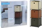 Riiul koos hoiukastidega Storage Solutions, must