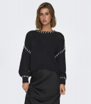 ONLY naiste pullover 15336482*01, must/valge