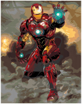 Maalimiskomplekt numbrite j&auml;rgi Iron Man 3 40x50