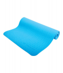 Yoga mat - Schildkr&ouml;t - 183 cm - Blue - Thickness 4 mm - Non-slip