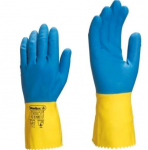 Kindad, &uuml;leni lateks, puhastuskinnas, DUOCOLOR 330 8,5, Delta Plus