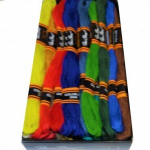Puuvillane tikkimisniidid Muline RainBow&reg; 24 looduslikud iga&uuml;ks 8 m komplekt