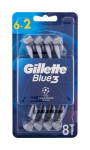 &Uuml;hekordsed raseerijad Gillette Blue3 6 + 2 tk