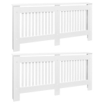 vidaXL radiaatori kate, 2 tk, MDF, 172 cm, valge