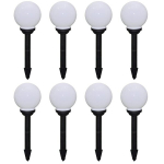 vidaXL aia teevalgustid 8 tk LED 15 cm, vaiaga