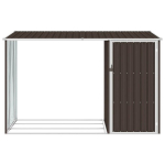 vidaXL aia puukuur, pruun, 245 x 98 x 159 cm, tsingitud teras