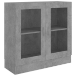 vidaXL vitriinkapp betoonhall 82,5 x 30,5 x 80 cm puitlaastplaat