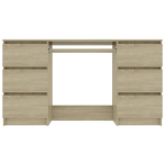 vidaXL kirjutuslaud, tammev&auml;rvi, 140 x 50 x 77 cm puitlaastplaat