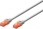 Patchcord Digitus Utp kat. 6, 7m, Pvc, halli v&auml;rvi