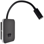 Eko-Light seinapealne &ouml;&ouml;valgusti Base Black