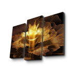 Kolmeosaline reproduktsioon Abstraktsioon kuldset v&auml;rvi