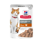 Hill's Science Plan Sterilized Cat Young Adult toit steriliseeritud kassidele kalkuniga, 12x85 g