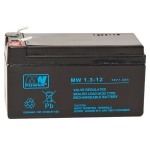 MWPower aku MW 12V 1,3Ah F1 (187) AGM, 6-9 aastat