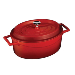 LAVA Trendy Malmist haudepott Ovaalne, emaileeritud Punane 7.06L, &Oslash;31cm