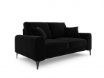 Kahekohaline diivan Mazzini Sofas Madara, veluur, must