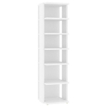 vidaXL kingakapp, valge, 25 x 27 x 102 cm, puitlaastplaat