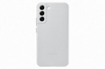 Leather Cover for Samsung Galaxy S22 Plus, Light Gray