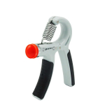 K&auml;te treeningseade reguleeritava vastupanuga Springos FA0034 20-50 kg hall-must oranži detailiga