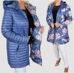 Kahepoolne naiste jope Carlota, sinine