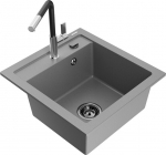 Graniidist k&ouml;&ouml;givalamu Mexen Vito koos segisti ja sifooniga, Grey+Black/Chrome