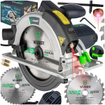 Ketasl&otilde;ikur Wuber WR-CS-2400, 185 mm, 2400 W, laseriga, l&otilde;ikes&uuml;gavus 65 mm, komplektis 2 ketast