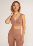 &Otilde;mblusteta push-up efektiga topp TOP SHAPE Giulia, v&auml;rv mokko, S / M