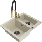 Graniidist k&ouml;&ouml;givalamu Mexen Carlos segisti ja sifooniga, Beige+Black/Gold