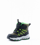 Laste poolsaapad 150501 01, oliiv/must