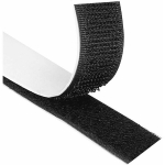 8M ekstra tugev isekleepuv Velcro teip, kahepoolne kleebis koos Velcro 20mm lai liimiga Velcro teip ja konksu teip (must)