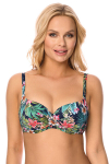 Vivisence 3222 lilleline tumesinine 80D Push-up ujumiskost&uuml;&uuml;mi rinnahoidja, 80D