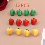 V&otilde;tmehoidja, paprika, 12PCS Multicolor Mixed 3D Simulation Pepper Pendant