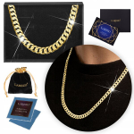 Kuldne meeste kett 585 Pancerka 55cm t&auml;is sepistatud paks 6,1mm h&otilde;be 925