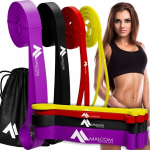 4 takistuskummide komplekt treeninguteks powerband erinevad takistused fitness 1-26kg
