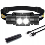 Premium! Pealamp maxvision H25a 1800 lm Led 2*sst40 Led + aku 18650