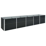 aia taimelava，taimekast，&otilde;iepott tsingitud teras 400 x 80 x 45 cm antratsiithall CFE89953
