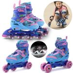 DISNEY Stitch rulluisud, t&uuml;drukute 3in1 rulluisud, reguleeritavad, LED valgustatud rattad, s&otilde;itma &otilde;ppimiseks, 34-37 EU