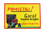 Pvc dekoratiivne tahvel garaaž teine kodu ursus c28 20x30