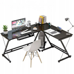 Muvuhome nurgalaud suur modernne t&ouml;&ouml;stuslik arvuti must m&auml;nguri