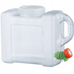 Pudel-kanister veele kraaniga Vio Pc-t 8l, valmistatud pol&uuml;karbonaadist