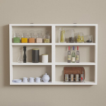 Riiul Asir Hexa, 84,6x60x9 cm, valge