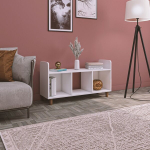 Raamaturiiul Asir, 115,2x63x36 cm, valge