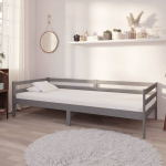 &uuml;heinimese voodi，t&auml;iskasvanu voodi，p&auml;evavoodi raam ilma madratsita, hall, m&auml;nnipuit, 90 x 200 cm CFE413267