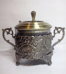 Marc O'polo Suhkrukauss lusikaga, kuldne, vana kuld, messing, metall, plaatkate