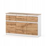 Kummut Lux kapp Biala Wotan 120cm sahtlitega Mahukas Rtv magamistuppa