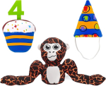 Lddykzy Gorilla Tag pl&uuml;&uuml;s, 2025. aasta uus Gorilla Day pl&uuml;&uuml;s m&auml;nguf&auml;nnidele kingituseks, realistlik multifilmi pl&uuml;&uuml;snukk, pp puuvillast pl&uuml;&uuml;sist m&auml;nguasjad, suurep&auml;rane valik s&uuml;nnip&auml;eva- ja p&uuml;hadekingitusteks