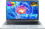 S&uuml;learvuti 14-tolline ultrabook s&uuml;learvuti, 8 gb ram 128g ssd windows 11 pro, 1920 x 1080 pikslit, celeron n4120 (kuni 2,6 ghz), dual wifi, 2 x usb 3.0, neljatuumaline arvuti